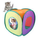 B18210 Tunnel per gatti quadrato Contenitore pieghevole per gatti