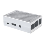 Scatola di raffreddamento a griglia in lega di alluminio per Raspberry Pi 3 modello B Pi 2/B +, Black, Black with Fan, Silver, Silver with Fan