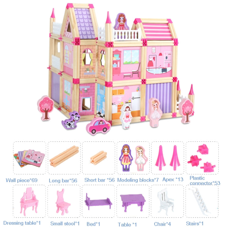 Giocattolo modello 3D in legno 298 pezzi per bambini