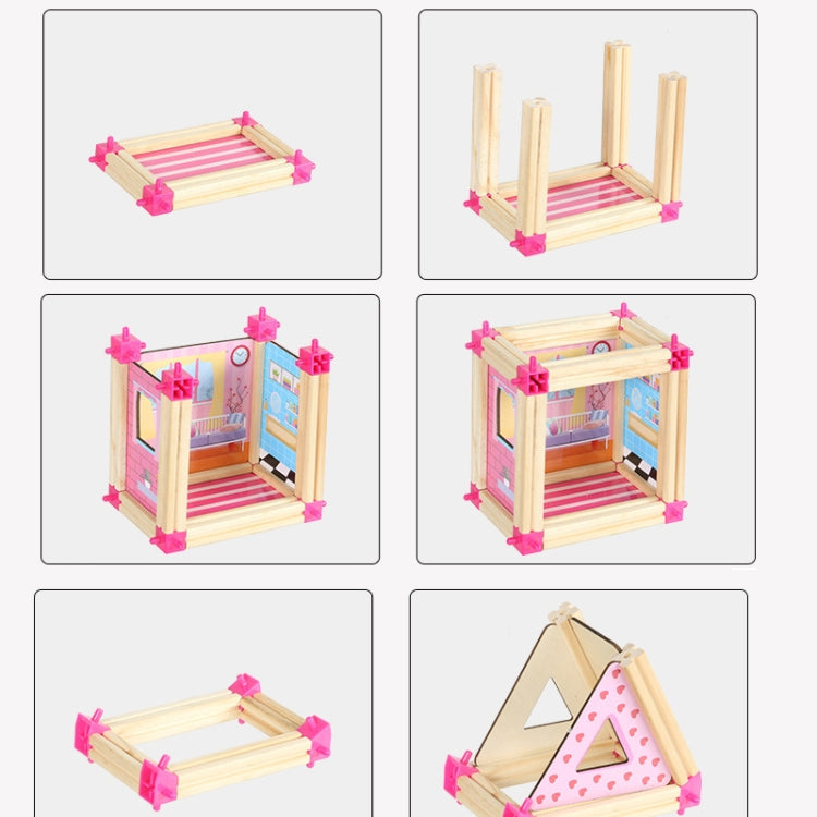 Giocattolo modello 3D in legno 298 pezzi per bambini