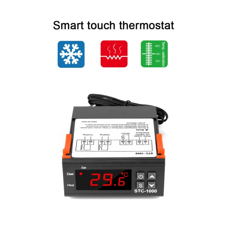 Regolatore temperatura STC-1000 12V per acquari e incubatori