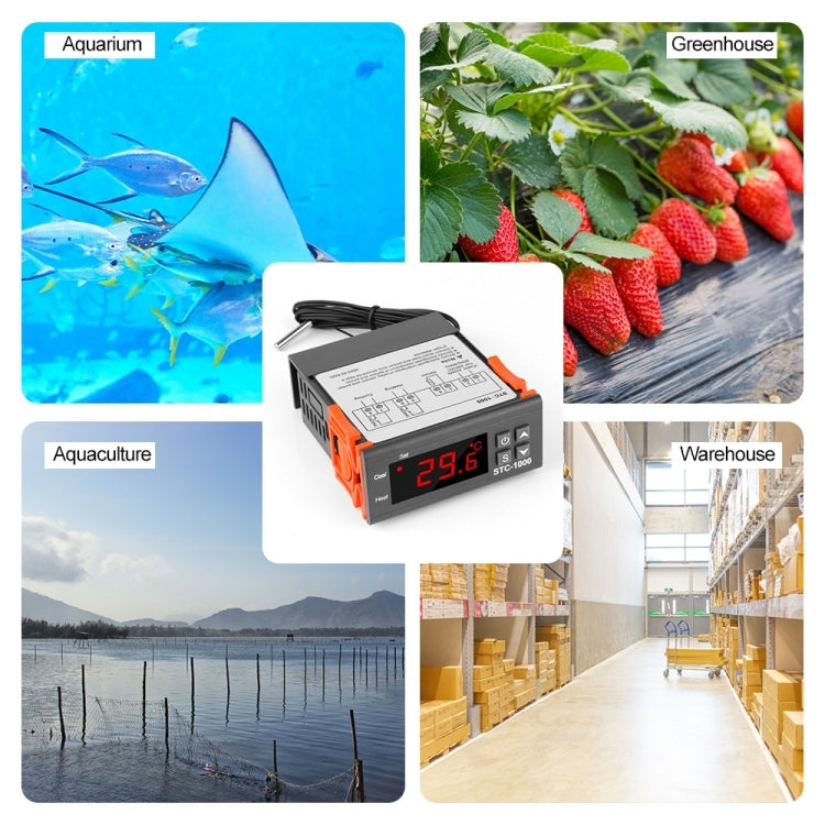 Regolatore temperatura STC-1000 12V per acquari e incubatori