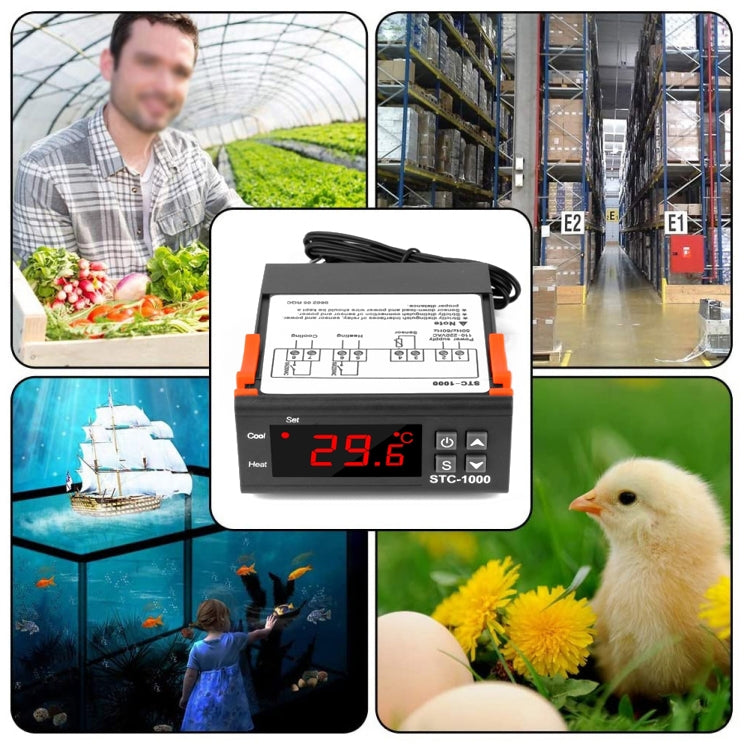 Regolatore temperatura STC-1000 12V per acquari e incubatori