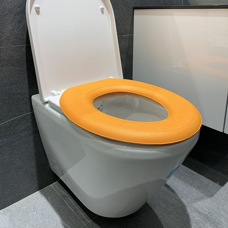 Rondella per sedile WC adesiva termica in EVA da 3 pezzi, Yellow, Green, Blue, Pink