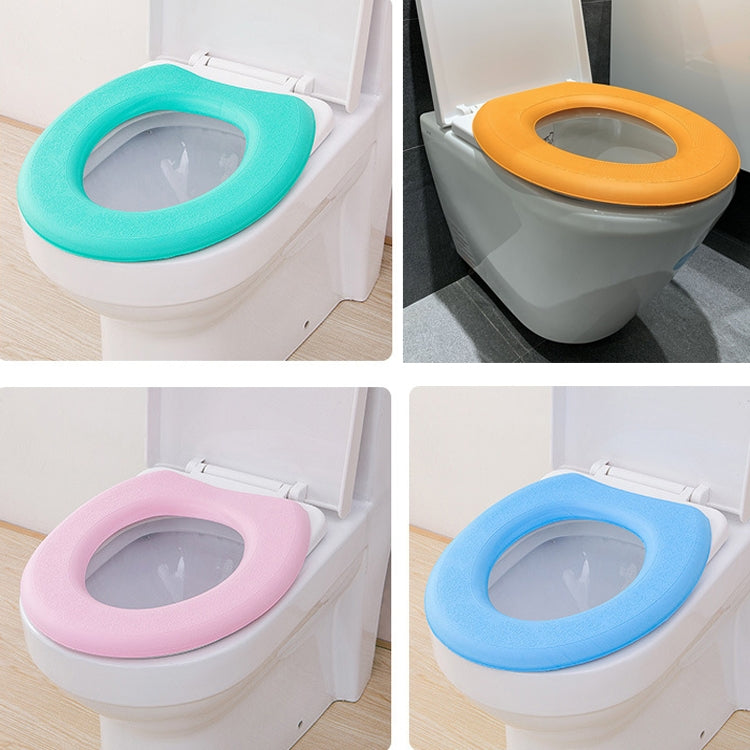 Rondella per sedile WC adesiva termica in EVA da 3 pezzi, Yellow, Green, Blue, Pink