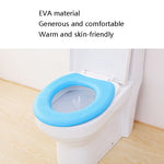 Rondella per sedile WC adesiva termica in EVA da 3 pezzi, Yellow, Green, Blue, Pink