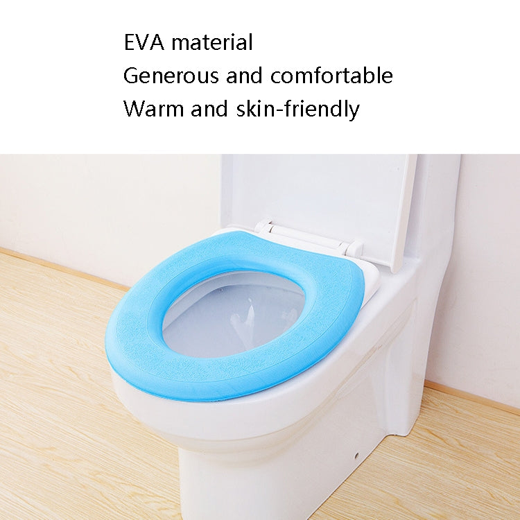 Rondella per sedile WC adesiva termica in EVA da 3 pezzi, Yellow, Green, Blue, Pink