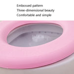 Rondella per sedile WC adesiva termica in EVA da 3 pezzi, Yellow, Green, Blue, Pink