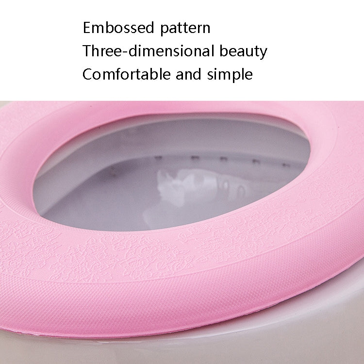Rondella per sedile WC adesiva termica in EVA da 3 pezzi, Yellow, Green, Blue, Pink