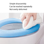 Rondella per sedile WC adesiva termica in EVA da 3 pezzi, Yellow, Green, Blue, Pink