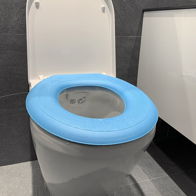 Rondella per sedile WC adesiva termica in EVA da 3 pezzi, Yellow, Green, Blue, Pink