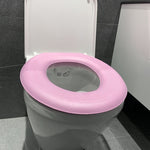 Rondella per sedile WC adesiva termica in EVA da 3 pezzi, Yellow, Green, Blue, Pink