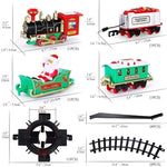 Modello vagone ferroviario per decorazione albero di Natale