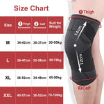 Ginocchiere sportive in maglia a nastro pressurizzato, M (Red), L (Red), XL (Red), XXL (Red), M (Black), L (Black), XL (Black), XXL (Black)