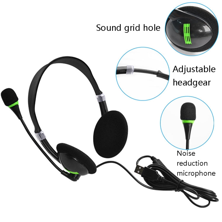 USB440 Cavo USB universale per computer Testa indossabile Elettricità Musica Voce Cuffie
