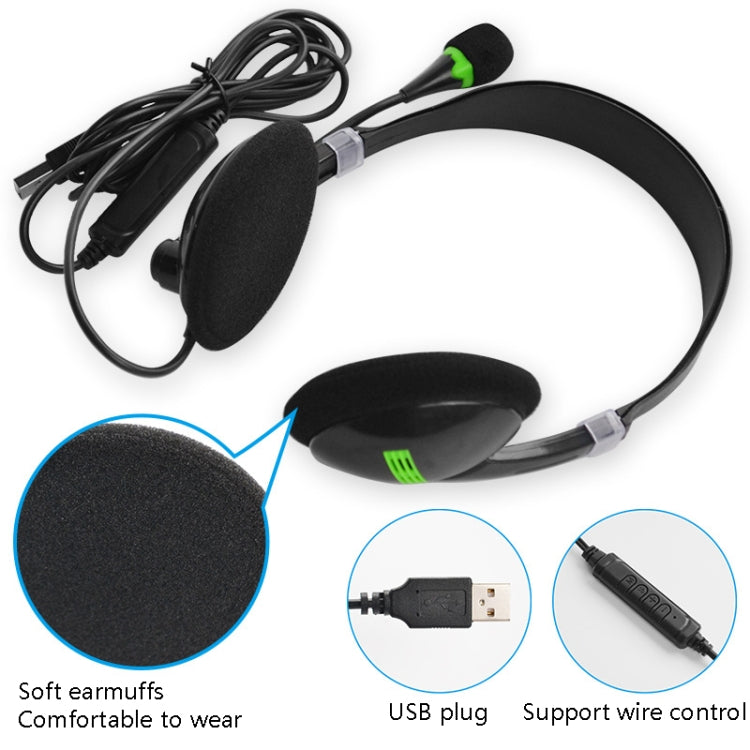 USB440 Cavo USB universale per computer Testa indossabile Elettricità Musica Voce Cuffie