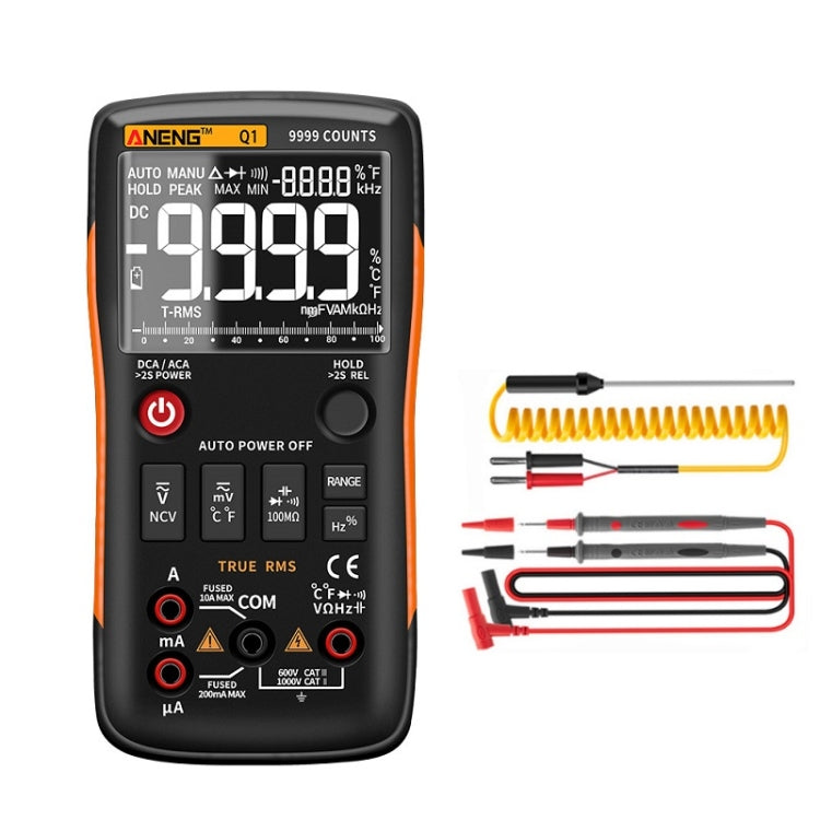 ANENG AN-Q1 Multimetro digitale intelligente ad alta precisione automatico, Standard, Standard with Cable
