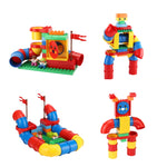 Bambini che assemblano un set di giocattoli da costruzione, 9090 (564 PCS), 9090 (440 PCS), 45002 (94 PCS), 45002 (139 PCS), 9656 (102 PCS), 9656 (135 PCS), 9076 (147 PCS), 9076 (170 PCS)