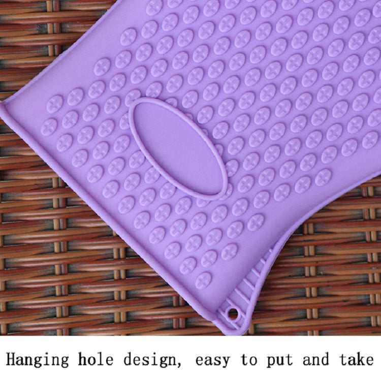 2 guanti da forno per forno a microonde con isolamento in silicone, Blue, Green, Yellow, Pink, Purple, Orange