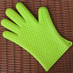 2 guanti da forno per forno a microonde con isolamento in silicone, Blue, Green, Yellow, Pink, Purple, Orange