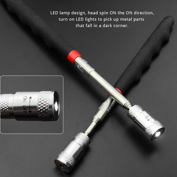 2 PCS LED Strong Iron Rod Car Metal Fetcher Strumento di ferro assorbito, Strong Iron Rod