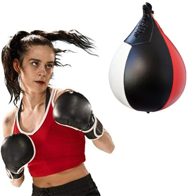 Palla da boxe sospesa a forma di pera, Black Red White, Red