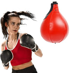Palla da boxe sospesa a forma di pera, Black Red White, Red