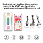 COOLMOON CM-MPAC PWM 5V ARGB Ventola di raffreddamento Telecomando per PC Case Chassis, Stile:, 4 in 1  (White), 4 in 1  (Black), 3 in 1 Controller (White), 3 in 1 Controller (Black)
