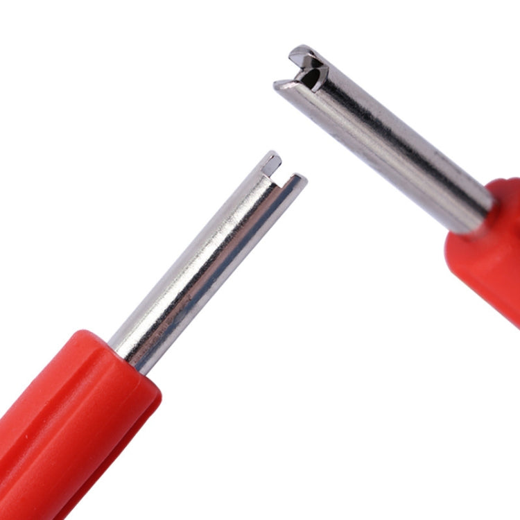 20 PCS Valvola chiave chiave per auto aria condizionata ruota pneumatico bocca d'aria strumento interruttore a doppio uso, Valve Core Wrench Key