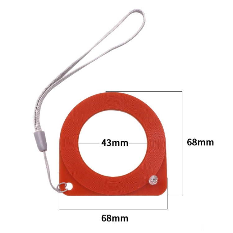 Rilevatore di bobine antifurto con chip a induzione da 5 pezzi, Red