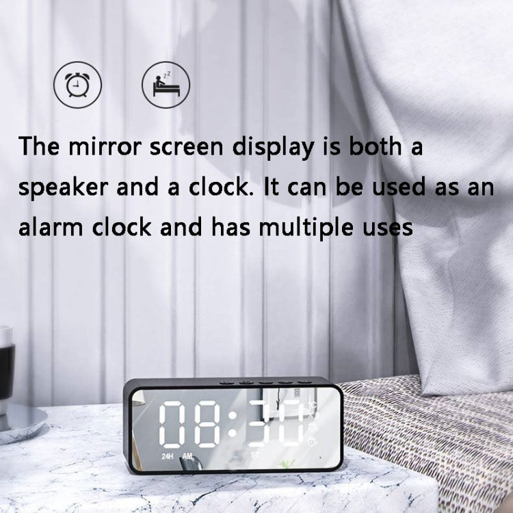ZXL-G50 Mini Specchio Allarme Bluetooth con Display Temperatura