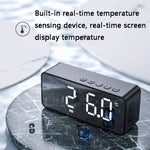 ZXL-G50 Mini Specchio Allarme Bluetooth con Display Temperatura
