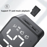 ZXL-G50 Mini Specchio Allarme Bluetooth con Display Temperatura