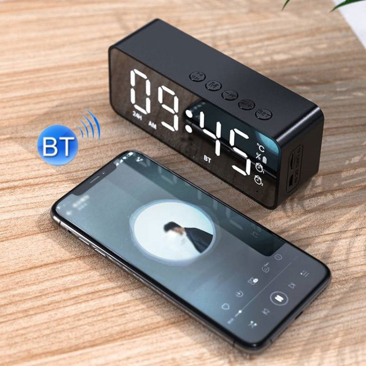 ZXL-G50 Mini Specchio Allarme Bluetooth con Display Temperatura