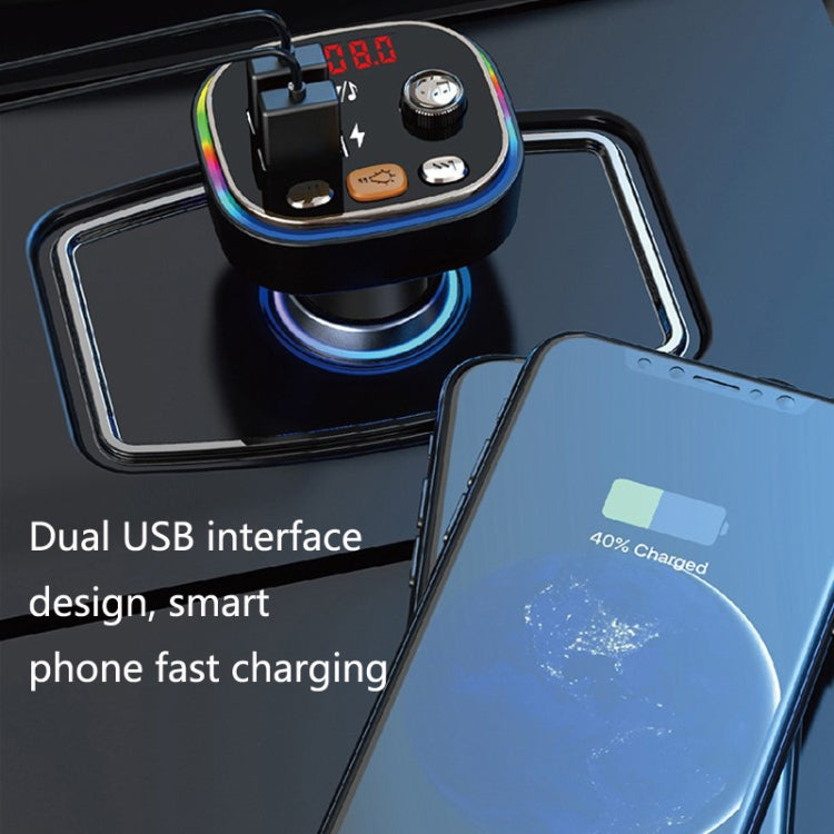 Lettore musicale MP3 Bluetooth per auto USB con luci colorate, C20, C21