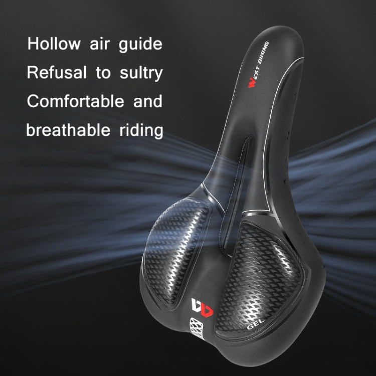 WEST BIKING Comoda sella in silicone per bicicletta, stile:, Geometric, Emergency Ribbon, Fish Scale, Rhombus Annual Wheel (Sponge), Fish Scale (Sponge)