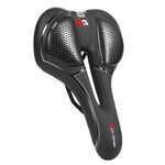 WEST BIKING Comoda sella in silicone per bicicletta, stile:, Geometric, Emergency Ribbon, Fish Scale, Rhombus Annual Wheel (Sponge), Fish Scale (Sponge)