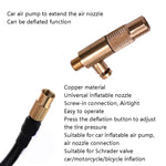 Connettore rapido per tubo di prolunga per pompa gonfiabile per auto da 2 pezzi, Tube Quick Connector(Thread Twisted Joint)