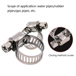 Morsetto per tubo dell'acqua in acciaio inossidabile da 100 pezzi, Stainless Steel Pipe Clamp