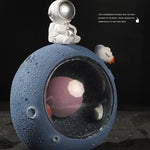 W1153 Resin Planet Night Light Decorazioni per la casa, stile:, Silver Star, Golden Star, Puppy Astronaut, Kitten Astronaut, Bear Astronaut