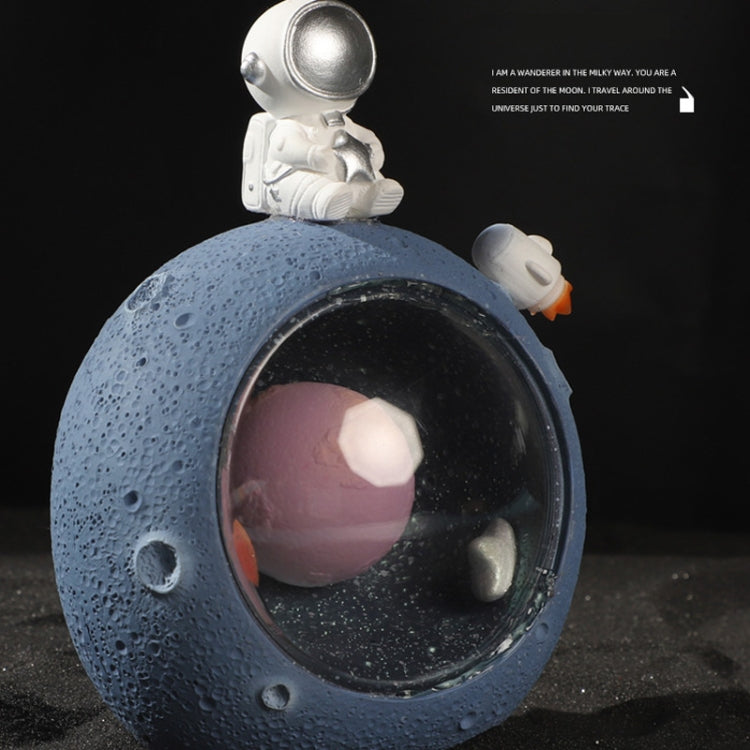 W1153 Resin Planet Night Light Decorazioni per la casa, stile:, Silver Star, Golden Star, Puppy Astronaut, Kitten Astronaut, Bear Astronaut