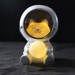 W1153 Resin Planet Night Light Decorazioni per la casa, stile:, Silver Star, Golden Star, Puppy Astronaut, Kitten Astronaut, Bear Astronaut
