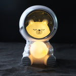 W1153 Resin Planet Night Light Decorazioni per la casa, stile:, Silver Star, Golden Star, Puppy Astronaut, Kitten Astronaut, Bear Astronaut