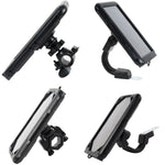 Porta cellulare impermeabile per bicicletta da moto, stile:, Flat Button (6.5 inch), Rearview Mirror (6.5 inch), Handlebar (7 inch), Rearview Mirror (7 inch)