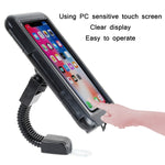 Porta cellulare impermeabile per bicicletta da moto, stile:, Flat Button (6.5 inch), Rearview Mirror (6.5 inch), Handlebar (7 inch), Rearview Mirror (7 inch)