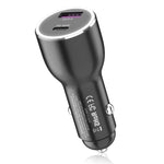 QL845C PD 45W USB-C / Type-C + Caricabatteria per auto USB QC 3.0, QL845C