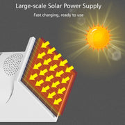 Allarme solare a infrarossi impermeabile per esterni, specifiche:, Independent, Remote Control, Wireless, Recording