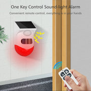 Allarme solare a infrarossi impermeabile per esterni, specifiche:, Independent, Remote Control, Wireless, Recording