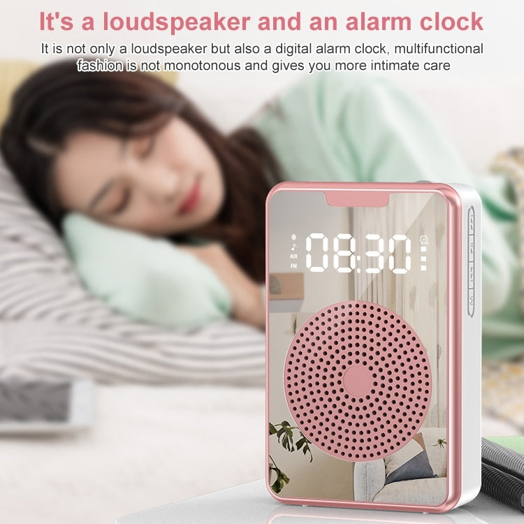 Amplificatore per microfono didattico portatile ZXL-H3 con visualizzazione dell'ora, specifiche:, H3 Wired (Black), H3 Wired (White), H3 Wired (Rose Gold ), H3 Wireless (Black), H3 Wireless (White), H3 Wireless (Rose Gold)