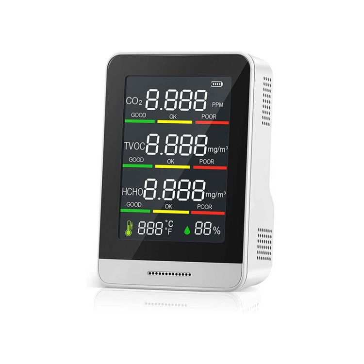 CO2 HCHO TVOC Rivelatore Temperatura Igrometro, AK4 Infrared 5 in 1